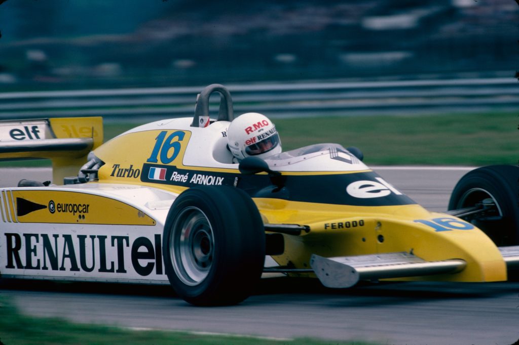 René Arnoux nel GP del Brasile 1981.
