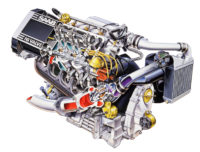 Motore Saab Turbo 16V.