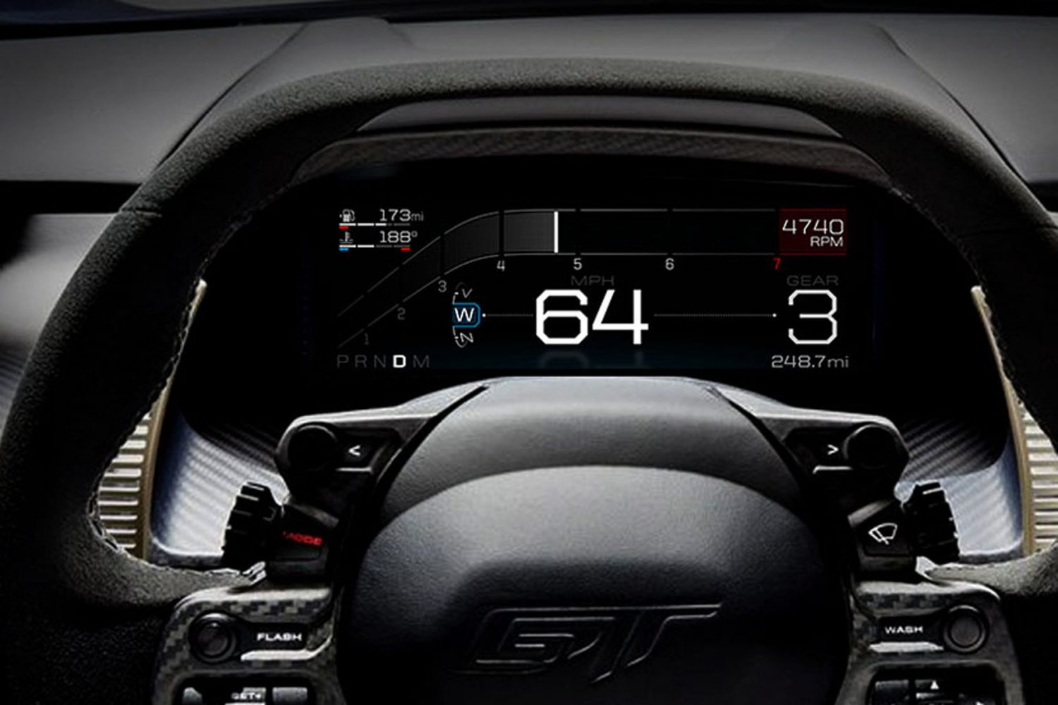 Display adattivo Ford GT