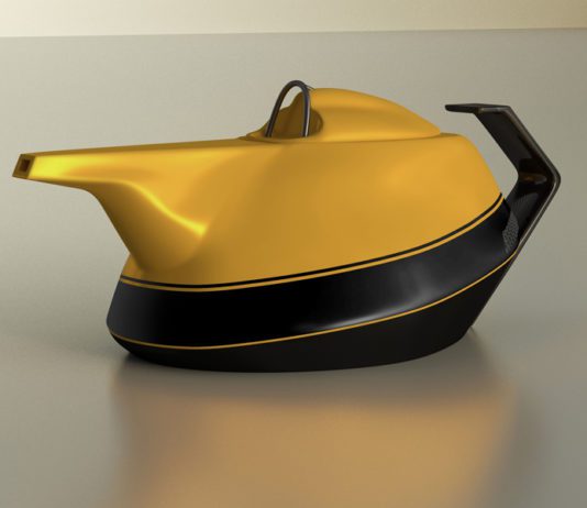 Renault Yellow Teapot