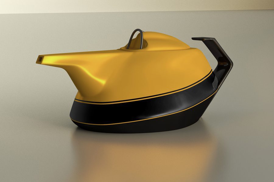 Renault Yellow Teapot