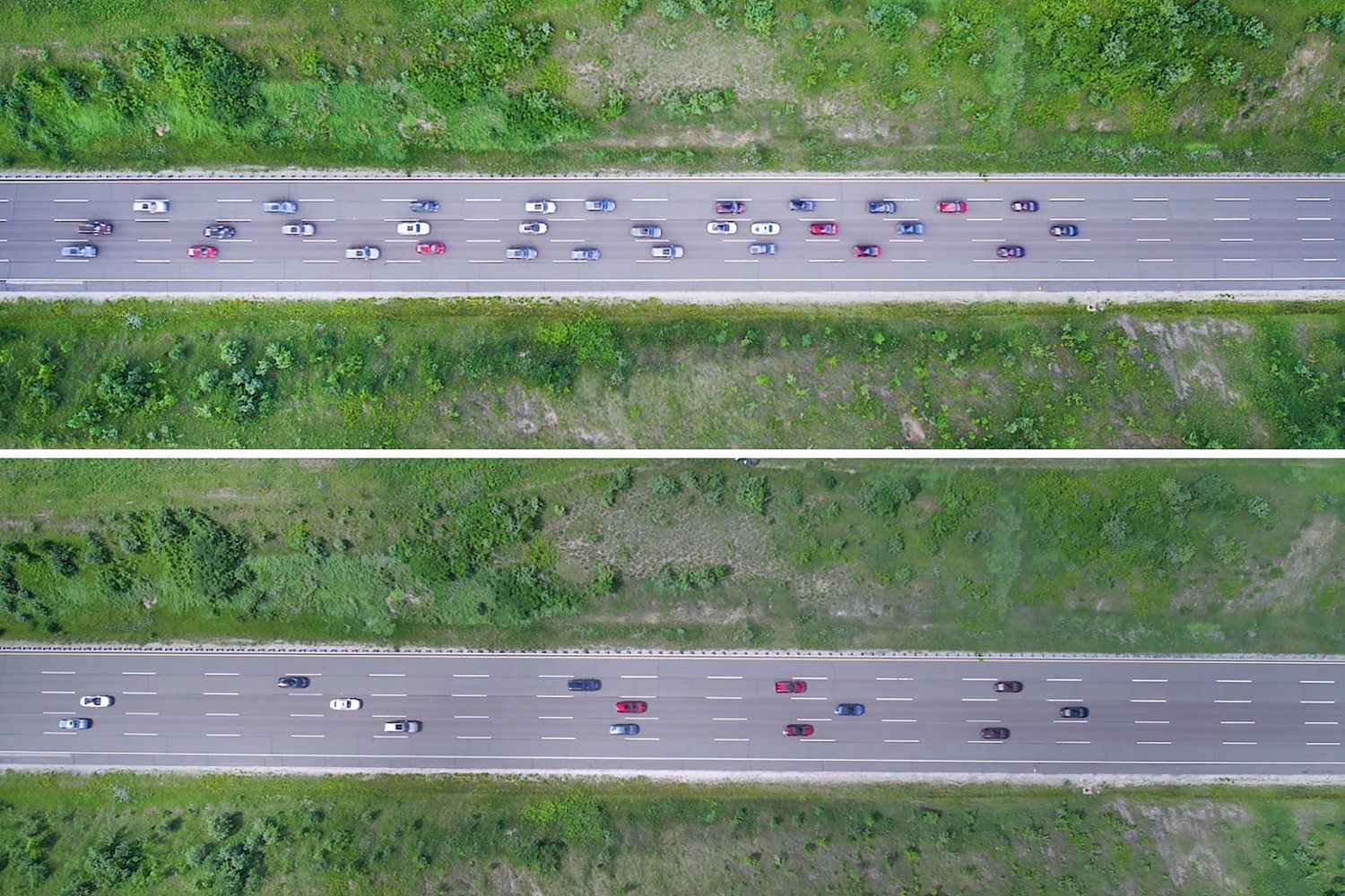 Adaptive Cruise Control Overhead View