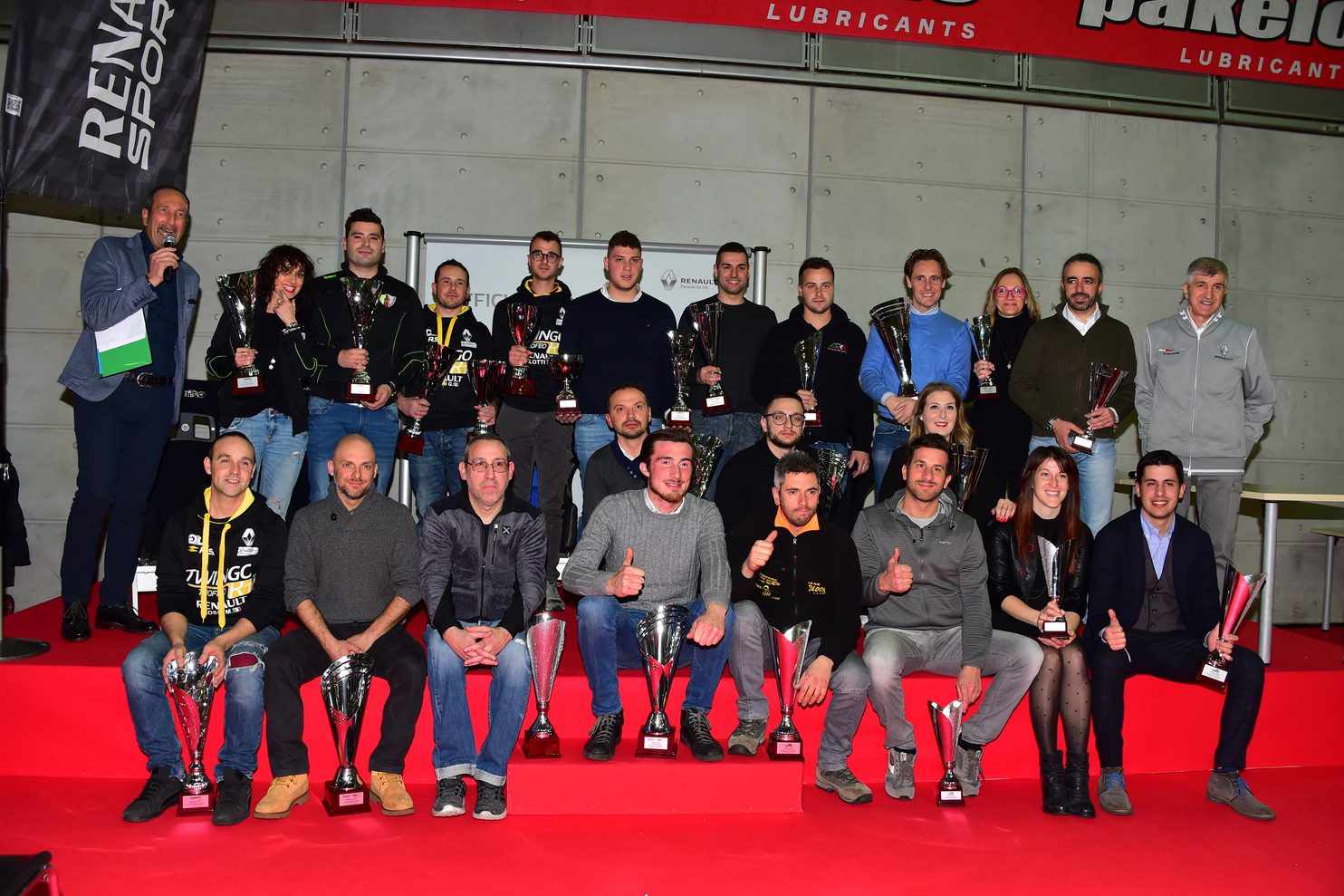 RENAULT PREMIA I CAMPIONI DEI TROFEI RALLY 2018 AL SALONE AUTOMOTORACING DI TORINO