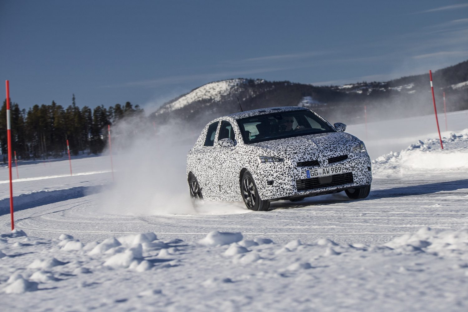 Opel Corsa winter tests