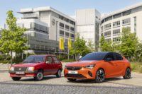 Opel Corsa-e (2019) & Opel Corsa Luxus (1983)