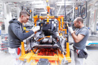 Audi e-tron Production at the CO2-neutral plant of Audi Brussels