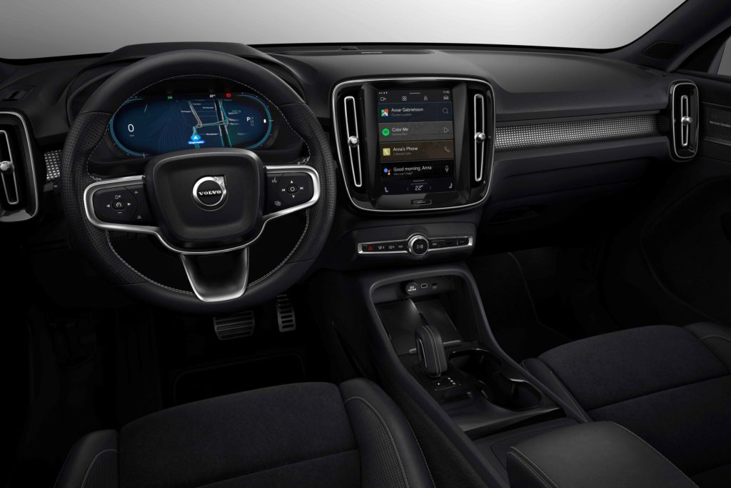 Fully electric Volvo XC40 introduces brand new infotainment syst