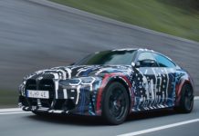BMW: il reparto M testa un inedito powertrain con 4 motori elettrici