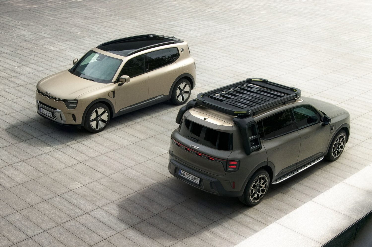 La smart #5 ha forme squadrate e vocazione offroad